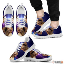 Load image into Gallery viewer, Braque du Bourbonnais Dog (White/Black) Running Shoes For Men-Free Shipping