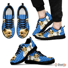 Load image into Gallery viewer, Customized Dog Print (Black/White) Running Shoes For Men design by Shanan Roth-Free Shipping Limited Edition