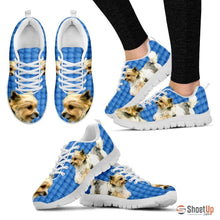 Load image into Gallery viewer, Customized Dog Print (Black/White) Running Shoes For Women Designed By Shanan Roth-Free Shipping