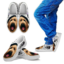 Load image into Gallery viewer, Briard Dog Print Slip Ons For Kids- Express Shipping