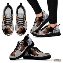 Load image into Gallery viewer, BRAQUE FRANCAIS PYRENEAN Printed (Black/White) Running Shoes For Women-Free Shipping