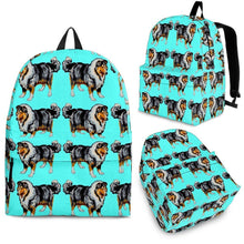 Load image into Gallery viewer, Collie Dog Print Backpack- Express Shipping