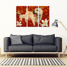 Load image into Gallery viewer, Cairn Terrier With White Lily Print-5 Piece Framed Canvas- Free Shipping