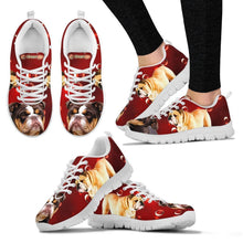 Load image into Gallery viewer, Bulldog On Red-Women's Running Shoes-Free Shipping