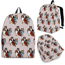 Load image into Gallery viewer, Collie Dog Print Backpack- Express Shipping