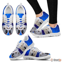 Load image into Gallery viewer, Cool 'Central Asian Shepherd Dog' (White/Black) Running Shoes For Women-Free Shipping