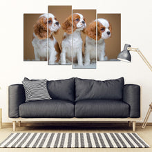 Load image into Gallery viewer, Cavalier King Charles Spaniel Print- Piece Framed Canvas- Free Shipping