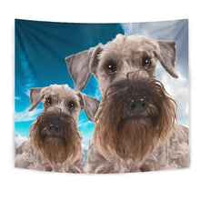 Load image into Gallery viewer, Cesky Terrier Sky Blue Print Tapestry-Free Shipping