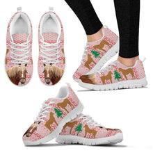 Load image into Gallery viewer, Curly Horse Print Christmas Running Shoes For Women-Free Shipping