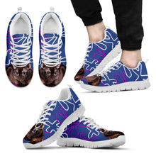 Load image into Gallery viewer, Burmese Cat  Print (White/Black) Running Shoes For Men-Free Shipping