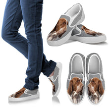 Load image into Gallery viewer, Bracco Italiano Dog Print Slip Ons For Women-Express Shipping