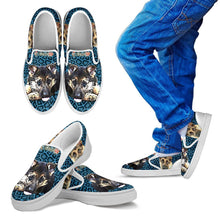 Load image into Gallery viewer, Cartoonize German Shepherd Print-Kid's Slip Ons-Free Shipping