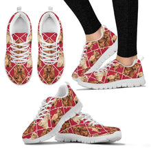 Load image into Gallery viewer, Cocker Spaniel Dog In Red Boxes Print Running Shoes For Women-Free Shipping