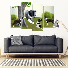 Load image into Gallery viewer, Cute Boston Terrier Print-5 Piece Framed Canvas- Free Shipping