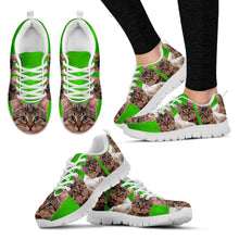 Load image into Gallery viewer, California Spangled Cat Running Shoes (Black/White) For Women-Free Shipping