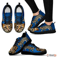 Load image into Gallery viewer, Cheetoh Cat Print (White/Black) Running Shoes For Women-Free Shipping
