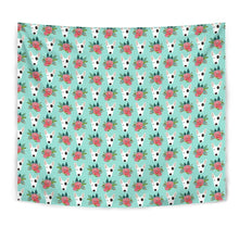 Load image into Gallery viewer, Bull Terrier Dog Floral Print Tapestry-Free Shipping