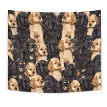 Load image into Gallery viewer, Cocker Spaniel In Lots Print Tapestry-Free Shipping