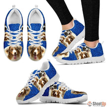 Load image into Gallery viewer, Customized Three Dog Print (Black/White) Running Shoes For Women-Free Shipping