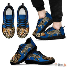 Load image into Gallery viewer, Cheetoh Cat Print (White/Black) Running Shoes For Men-Free Shipping