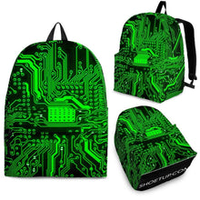 Load image into Gallery viewer, Circuit Board Pattern Backpack (Design 1) - Free Express Shipping