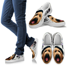 Load image into Gallery viewer, Briard Dog Print Slip Ons For Women- Express Shipping