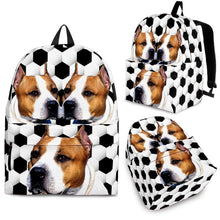 Load image into Gallery viewer, American Staffordshire Terrier Dog Print Backpack-Express Shipping