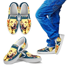 Load image into Gallery viewer, Cartoonize Labrador Print-Kid's Slip Ons-Free Shipping