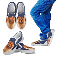 Load image into Gallery viewer, Chow Chow Dog Print Slip Ons For Kids-Express Shipping
