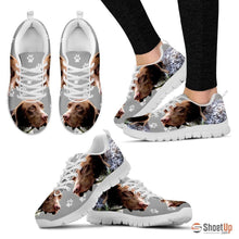 Load image into Gallery viewer, BRAQUE FRANCAIS PYRENEAN Printed (Black/White) Running Shoes For Women-Free Shipping