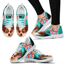 Load image into Gallery viewer, Chihuahua On Deep Skyblue Print Running Shoes For Women- Free Shipping