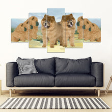 Load image into Gallery viewer, Chow Chow Dog Print-5 Piece Framed Canvas- Free Shipping