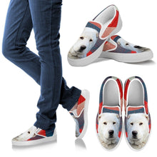 Load image into Gallery viewer, Central Asian Shepherd Dog Print Slip Ons For Women- Express Shipping