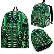 Load image into Gallery viewer, Circuit Board Pattern Backpack (Design 1) - Free Express Shipping