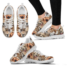 Load image into Gallery viewer, Cocker Spaniel  Pattern Print Sneakers For Women- Express Shipping