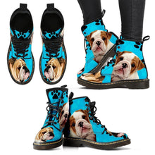 Load image into Gallery viewer, Bulldog Print Boots For Women-Express Shipping