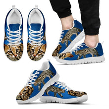 Load image into Gallery viewer, Cheetoh Cat Print (White/Black) Running Shoes For Men-Free Shipping
