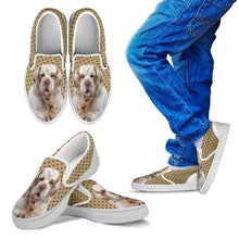 Load image into Gallery viewer, Clumber Spaniel Dog Print Slip Ons For Kids-Express Shipping