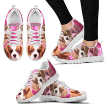 Load image into Gallery viewer, Cavalier King Charles Spaniel On Pink Print Running Shoe For Women- Free Shipping