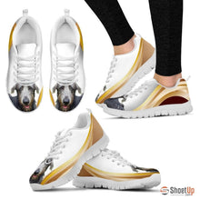 Load image into Gallery viewer, Customized Amazing Dog Print (White/Black) Running Shoes For Women-Free Shipping-Designed By Raffaella Belletti(2032)
