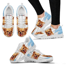 Load image into Gallery viewer, Chihuahua Blue White Print Sneakers For Women-Free Shipping