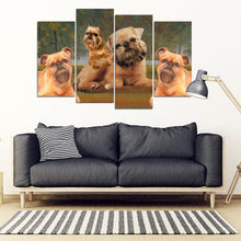 Load image into Gallery viewer, Brussels Griffon Print-3 Piece Framed Canvas- Free Shipping