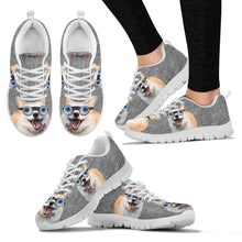 Load image into Gallery viewer, Cardigan Welsh Corgi With Eye Glasses Print Running Shoes For Women-Free Shipping