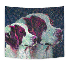 Load image into Gallery viewer, Brittany Dog Art Print Tapestry-Free Shipping
