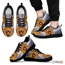Load image into Gallery viewer, Customized Dog Print (White/Black) Running Shoes For Men-Free Shipping Limited Edition-Designed By Raffaella Belletti(2032)