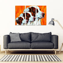Load image into Gallery viewer, Brittany Dog Print 5 Piece Framed Canvas- Free Shipping