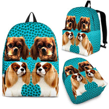 Load image into Gallery viewer, Cavalier King Charles Spaniel Dog Print Backpack-Express Shipping