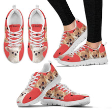 Load image into Gallery viewer, Chihuahua and Black Dots Print Running Shoes For Women-Free Shipping