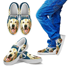 Load image into Gallery viewer, Cartoonize Golden Retriever Print-Kid's Slip Ons-Free Shipping