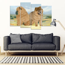 Load image into Gallery viewer, Chow Chow Dog Print-5 Piece Framed Canvas- Free Shipping